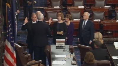 Democrats Doug Jones, Tina Smith Sworn in as Senators