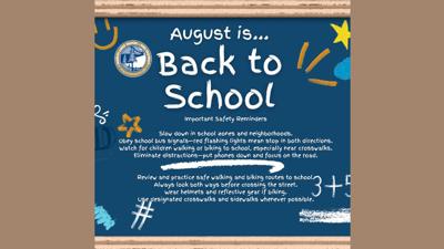 North Lake Tahoe Fire Protection District Back to School reminder