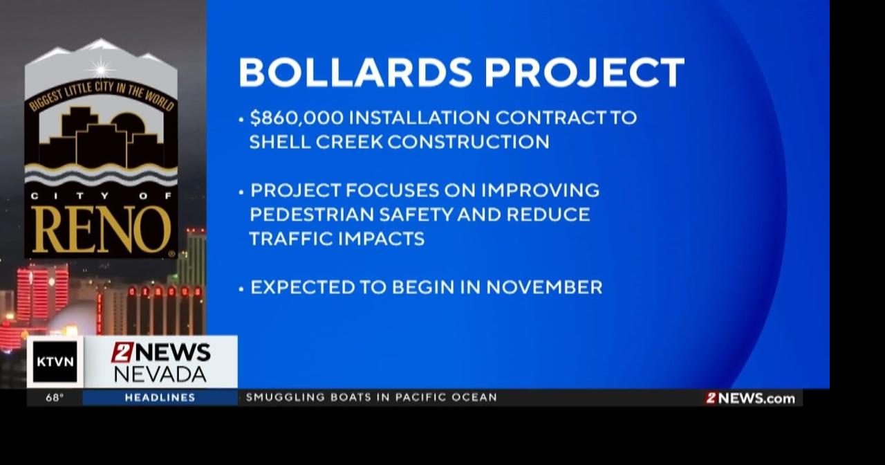Safety bollards being installed at Reno Event Center | Local News ...