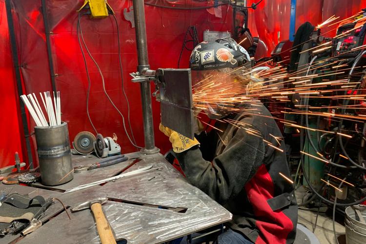 Female Welder
