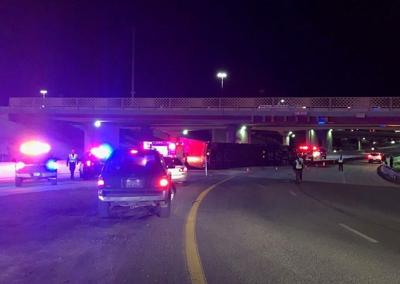Rollover Crash Closed I-80 Westbound Near Spaghetti Bowl