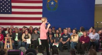 Elizabeth Warren Holds Rally in Reno Ahead of Saturday's Caucus