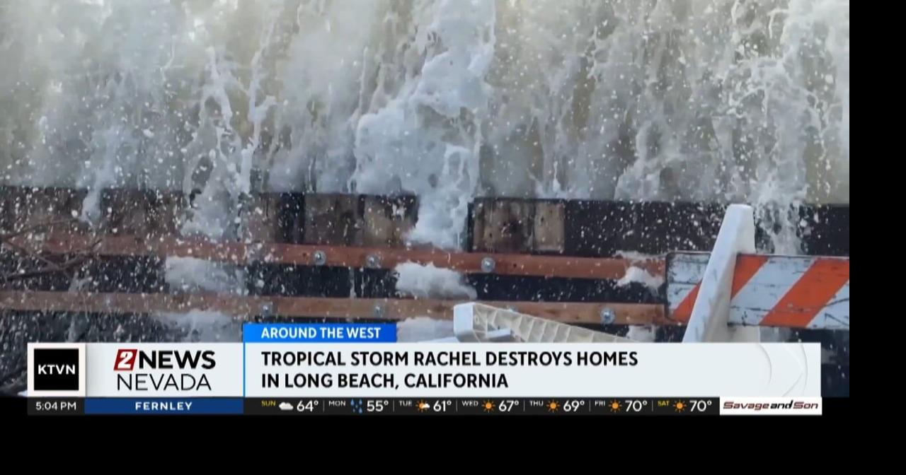 Tropical Storm Rachel destroyed a break wall in Long Beach | National ...