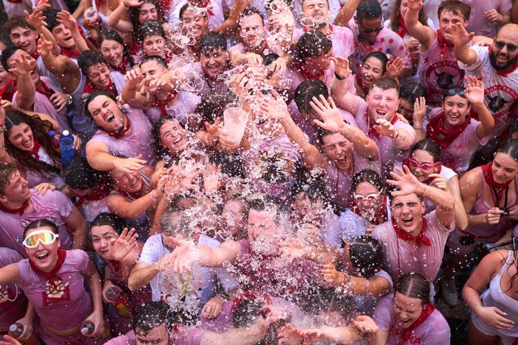 APTOPIX Spain Running of the Bulls
