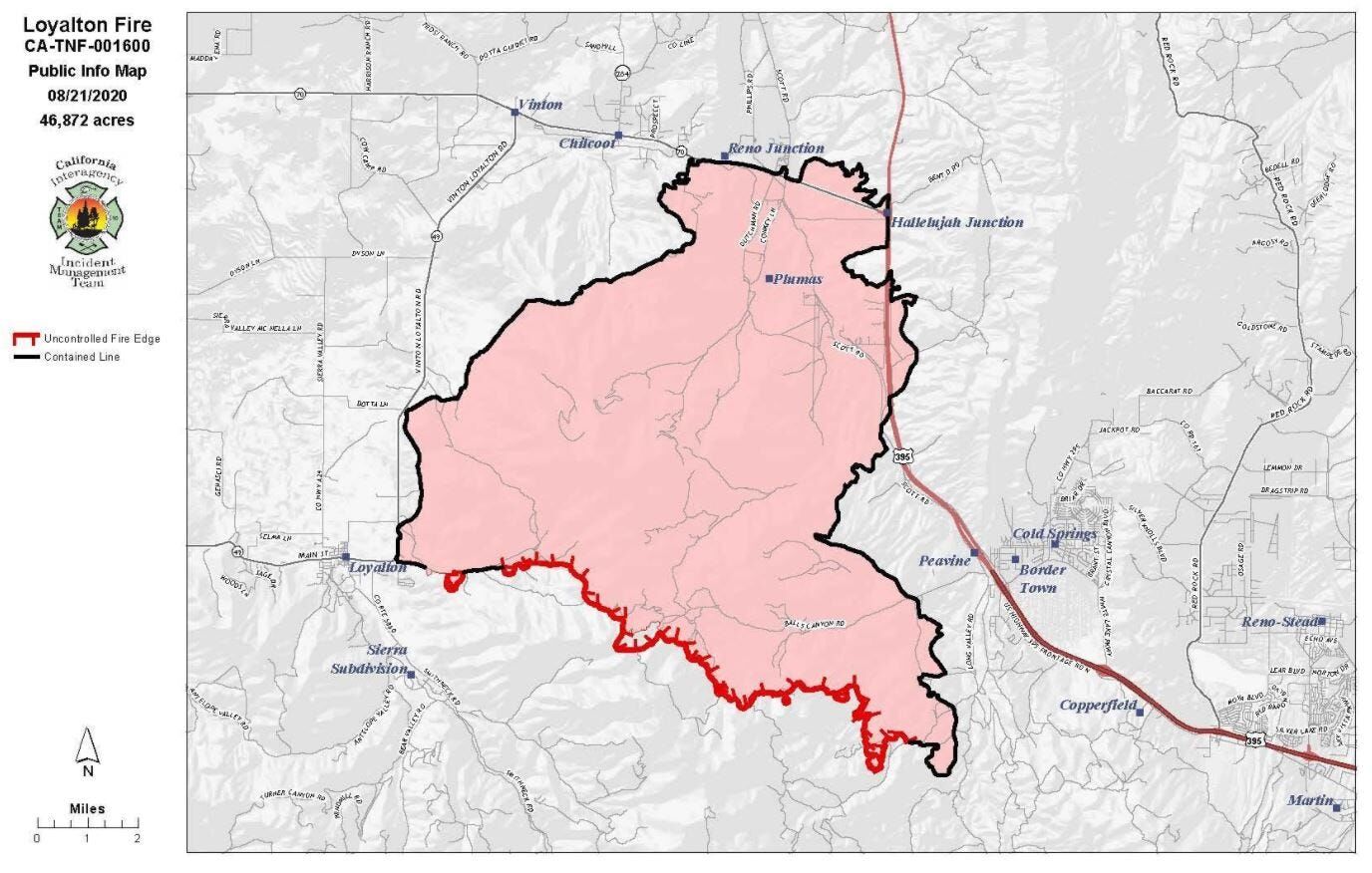 Lightning-Sparked Loyalton Fire Burns 47,029 Acres, Now 93% Contained ...