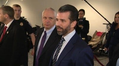 Donald Trump Jr. on Capitol Hill for Closed-Door Senate Interview