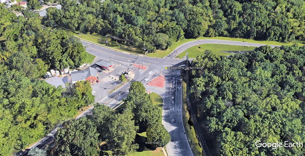 Intersection of Evans, Willow Bend and Main in Marlton