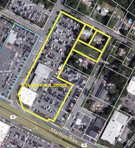 Cherry Hill Dodge proposal lot map