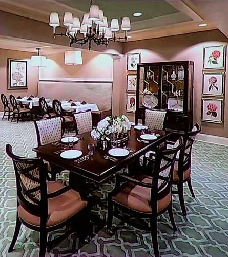 Evesham senior complex dining room