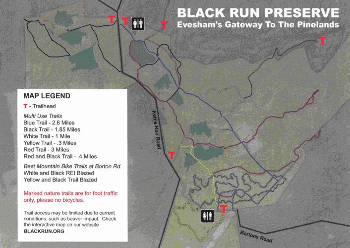 Black Run Preserve Trail Map Pull On Your Hiking Shoes: Black Run Preserve In Evesham Beckons With 1,300  Acres For Exploration. | News | 70And73.Com
