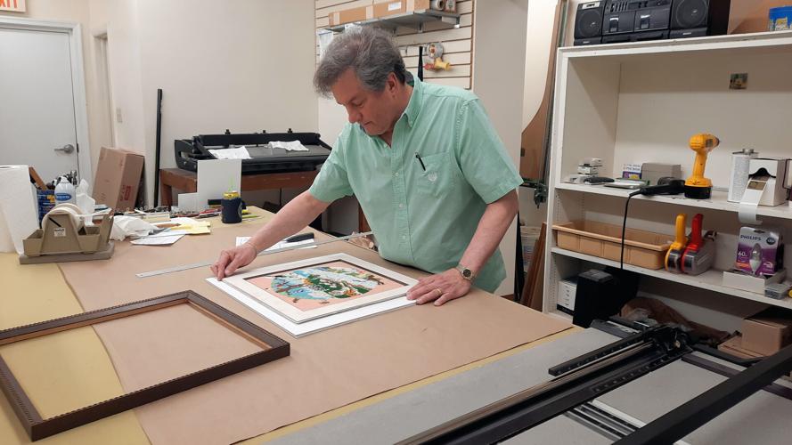 Odd memento for framing? Or a photo? Creativity guides Hawthorne Gallery & Frame in Medford