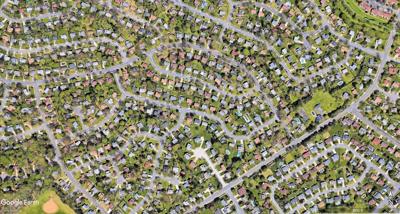 Aerial for real estate values