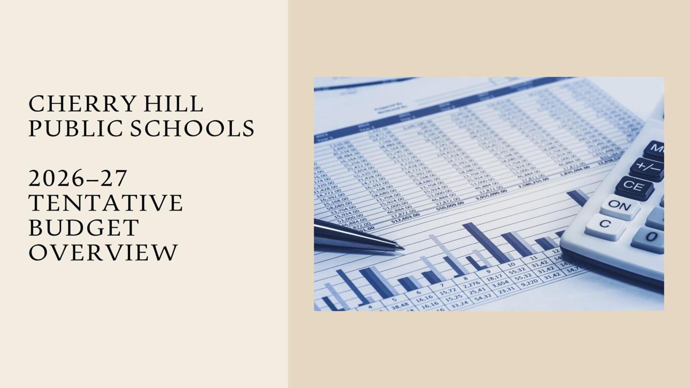 Cherry Hill schools administration presentation to the board | March 19, 2026