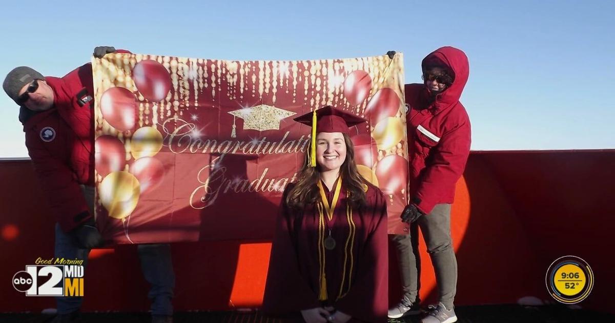CMU graduate has commencement ceremony from Antarctica | Good Morning ...