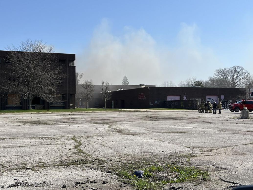 Flint Fire Department responds to burn at former Flint Northern High
