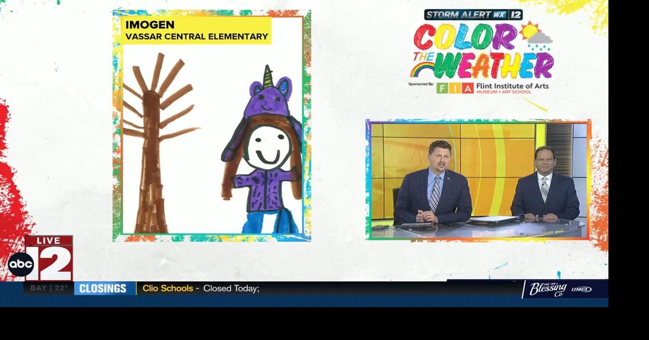 Color the Weather for Feb. 23, 2026: Imogen | Color The Weather | abc12.com