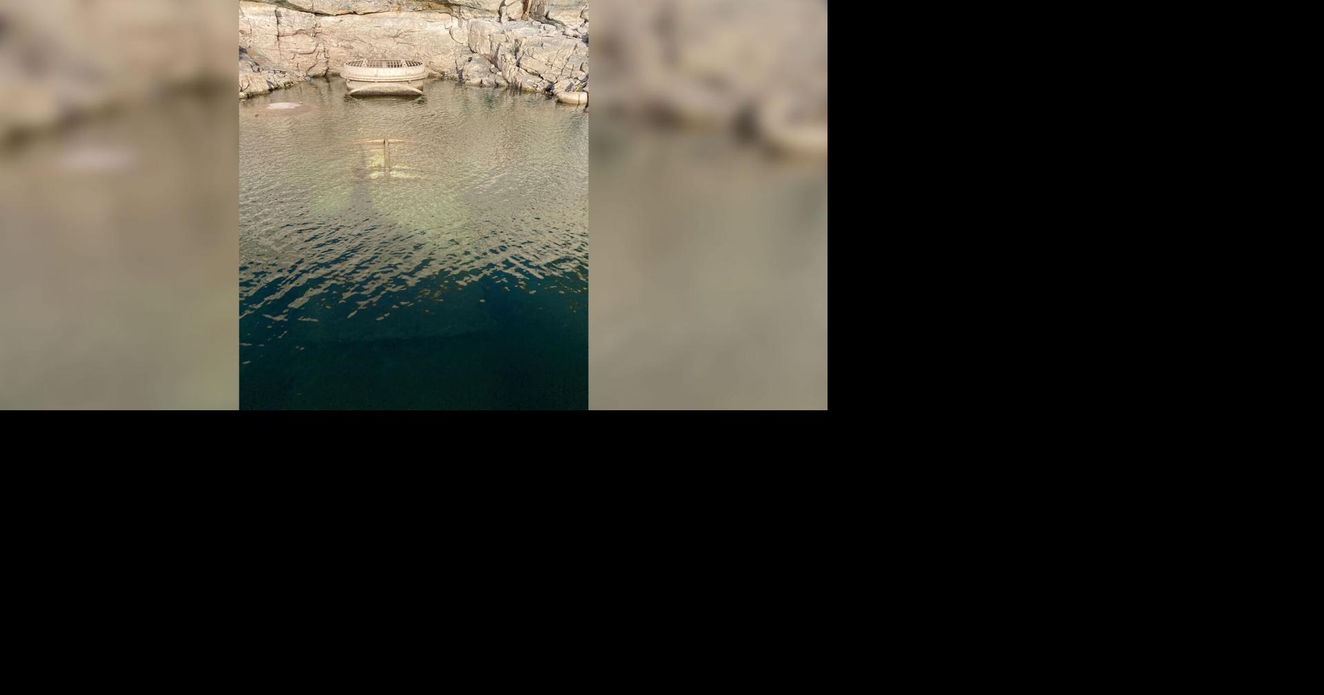 Lake Mead falls to an unprecedented low, exposing one of the reservoir's original water intake