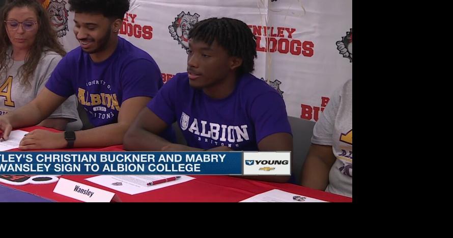 Bentley's Christian Buckner and Mabry Wansley sign to Albion College ...