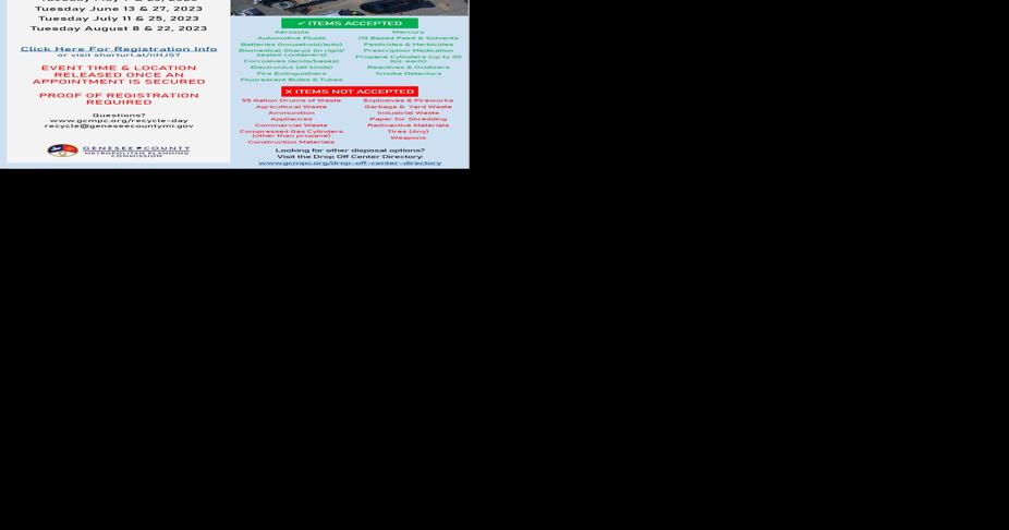 genesee-county-announces-recycle-day-schedule-local-abc12-com