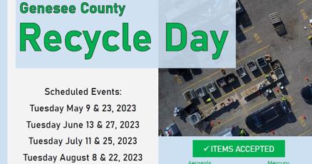 Genesee County announces Recycle Day schedule | Local | abc12.com genesee-county-announces-recycle-day-schedule-local-abc12-com