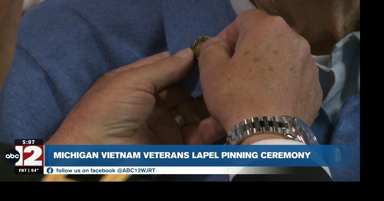 Michigan Vietnam vets honored in lapel pinning ceremony