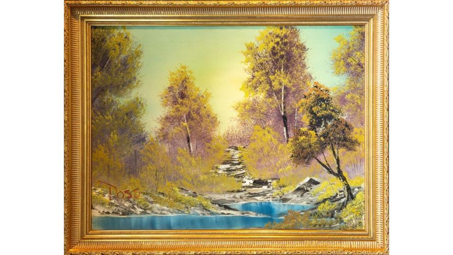 The first Bob Ross work from ‘The Joy of Painting’ is on sale