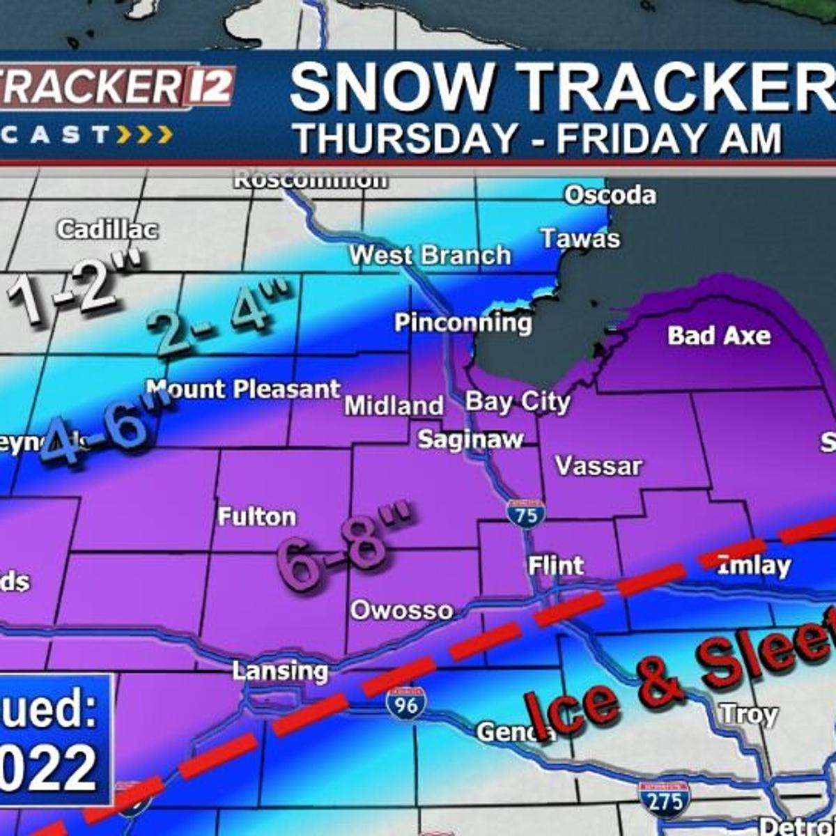Complicated winter storm bringing ice, snow, sleet and rain ...