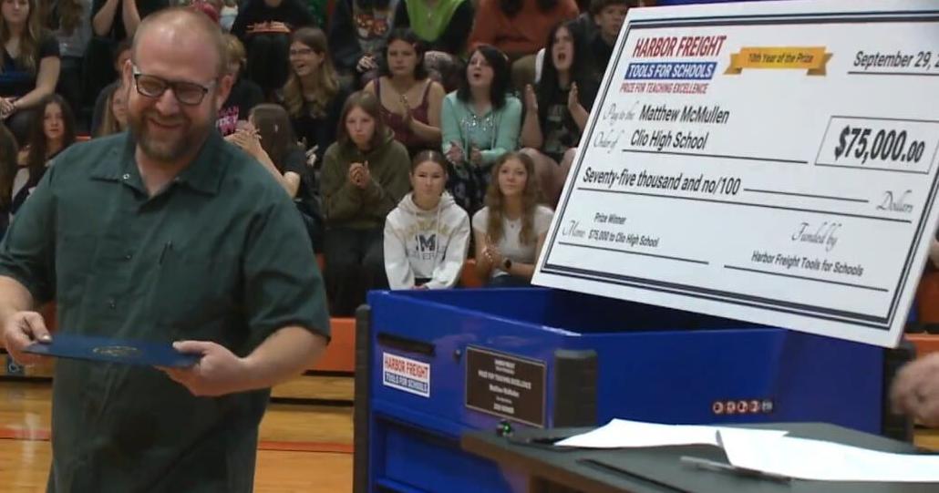 Clio High School teacher just scored $75K for his trades program