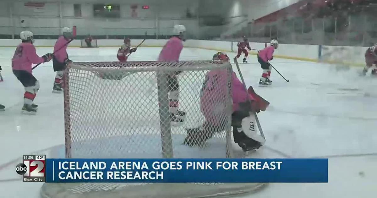 Iceland Arena rink goes pink for breast cancer awareness | News | abc12.com