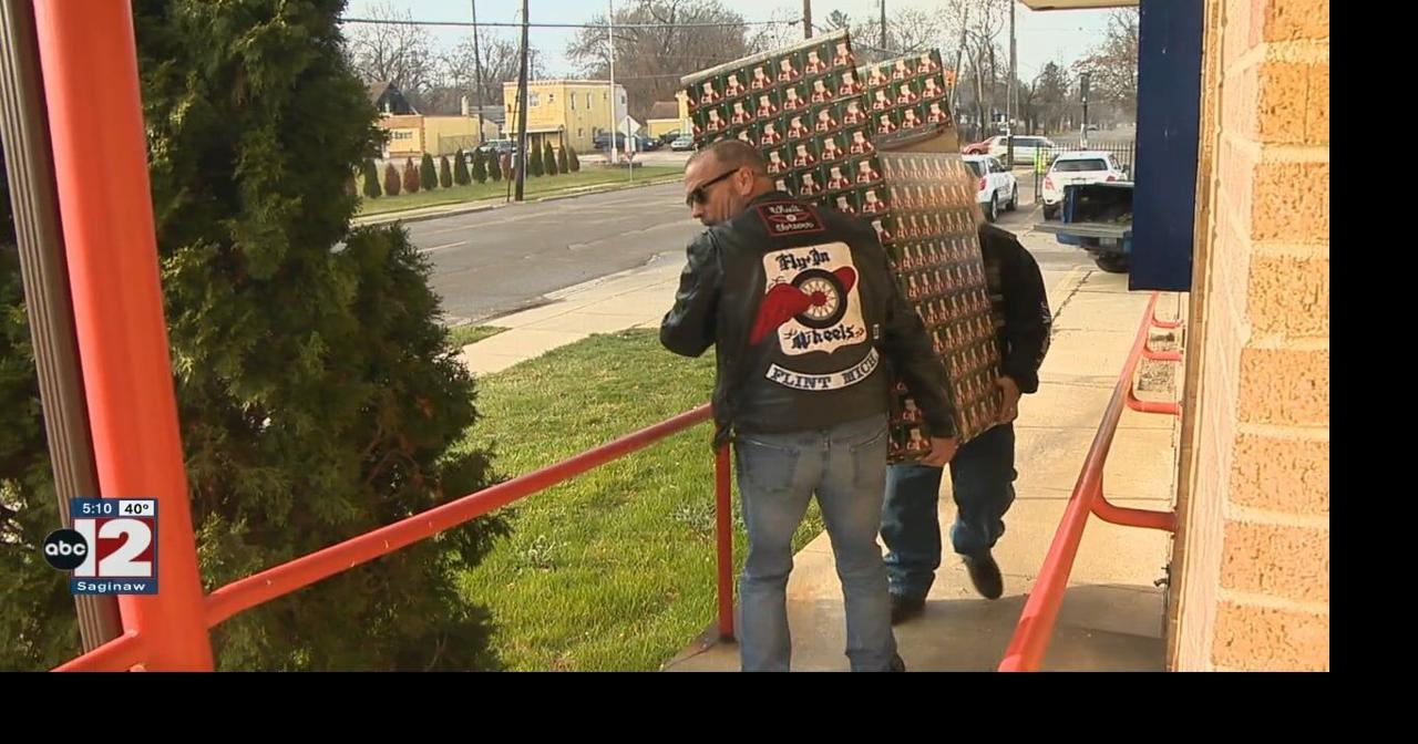 Flint motorcycle club donates toys to East Side Mission, Video