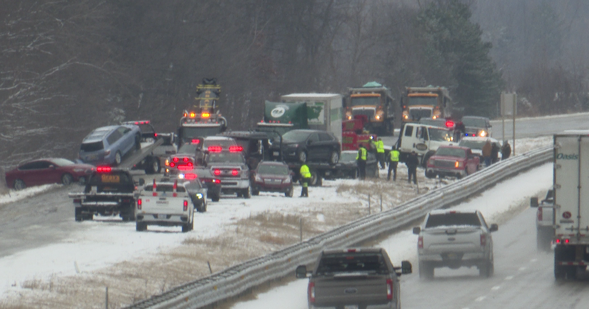 Html Interactive Road Map 30-vehicle pileup closes U.S. 23 near Baldwin Road | Local | abc12.com