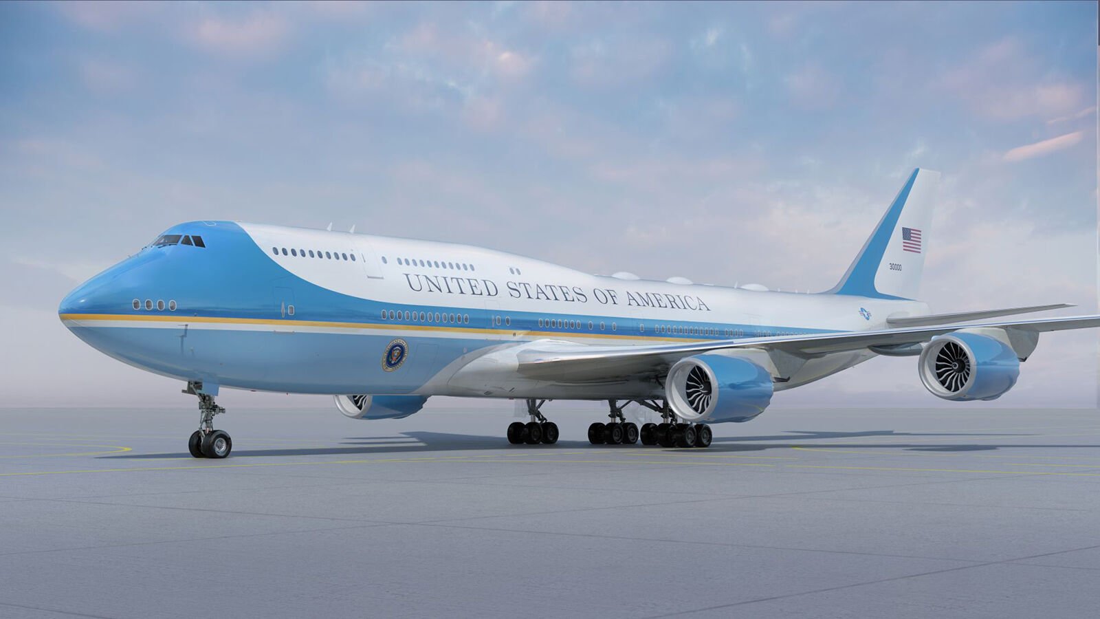 New color scheme unveiled for Air Force One that discards Trump s design Politics abc12