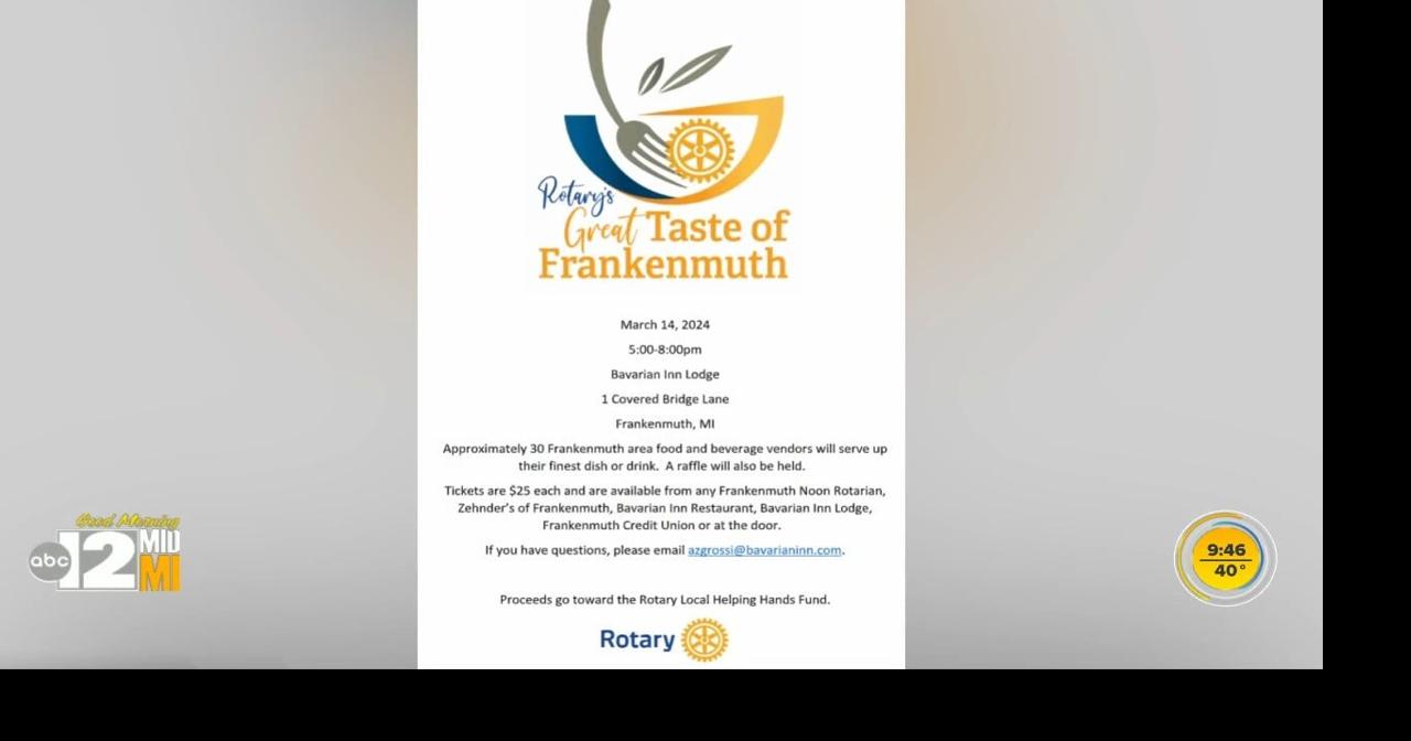 Taste of Frankenmuth scheduled for next week Good Morning Mid