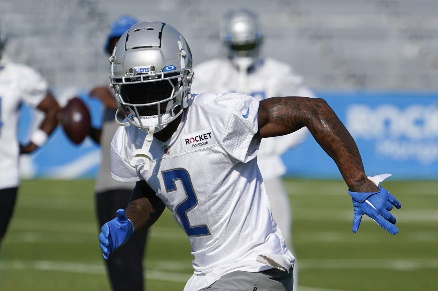 Lions C.J. Gardner-Johnson carted off practice field; appears to