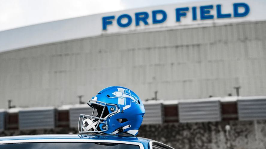 Detroit Lions unveil new alternate helmet with 60s logo