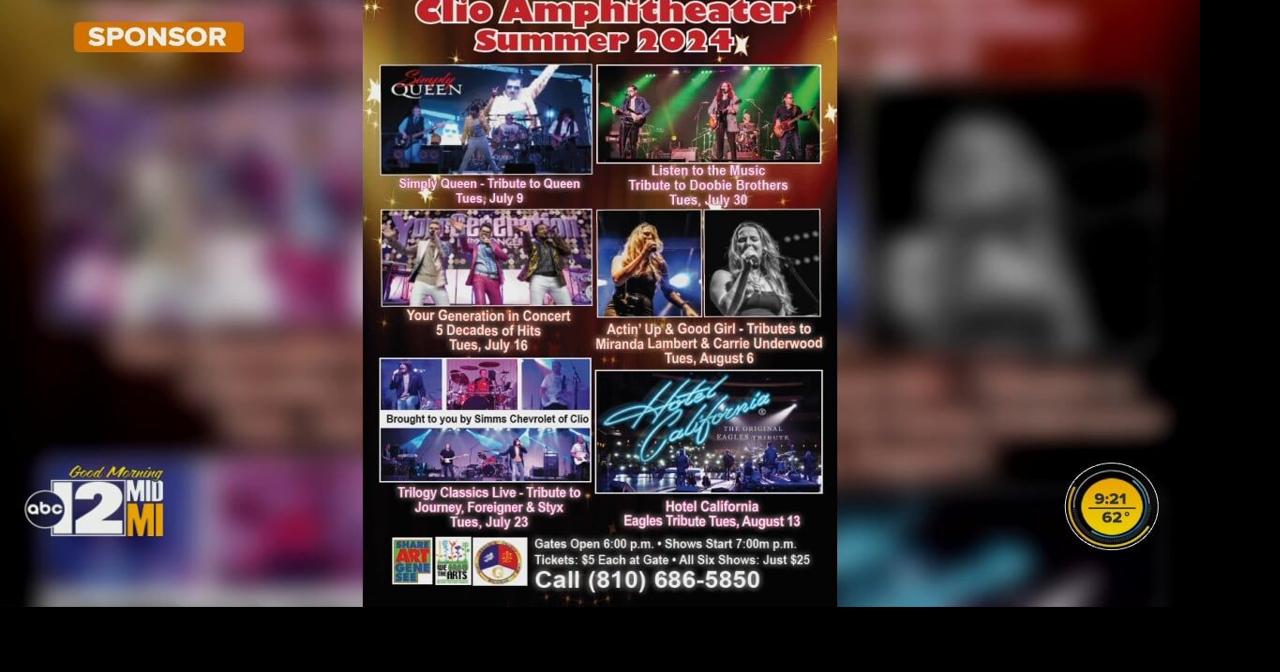 Clio Amphitheater shares summer calendar lineup Community