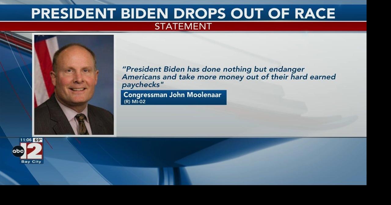 Local politicians react to President Biden dropping out of Presidential ...