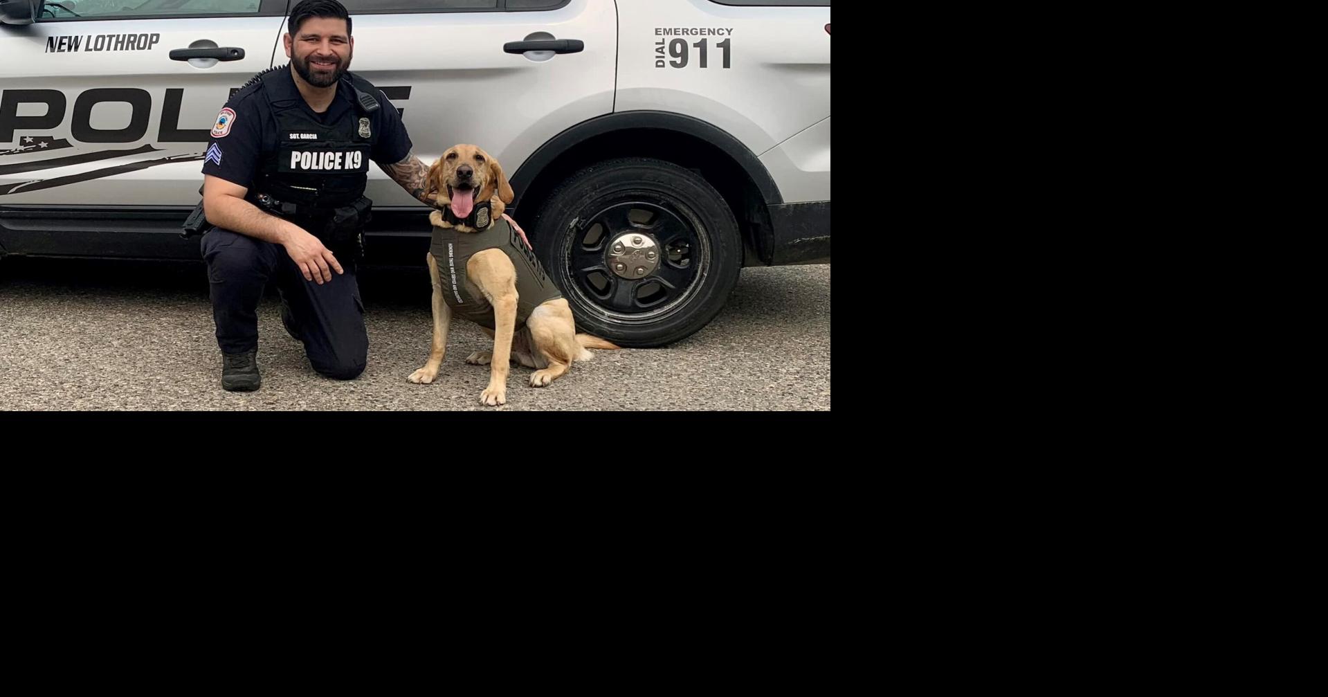 New Lothrop Police Department receives body armor for K9 Local