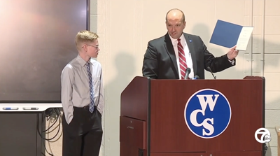 Seventh grader honored for heroic act on school bus in Michigan