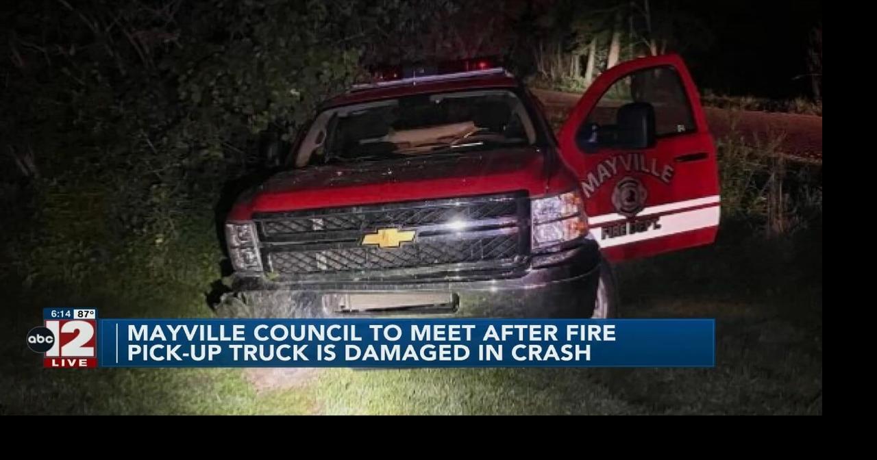 Mayville fire pick-up truck damaged in crash after firefighter's ...
