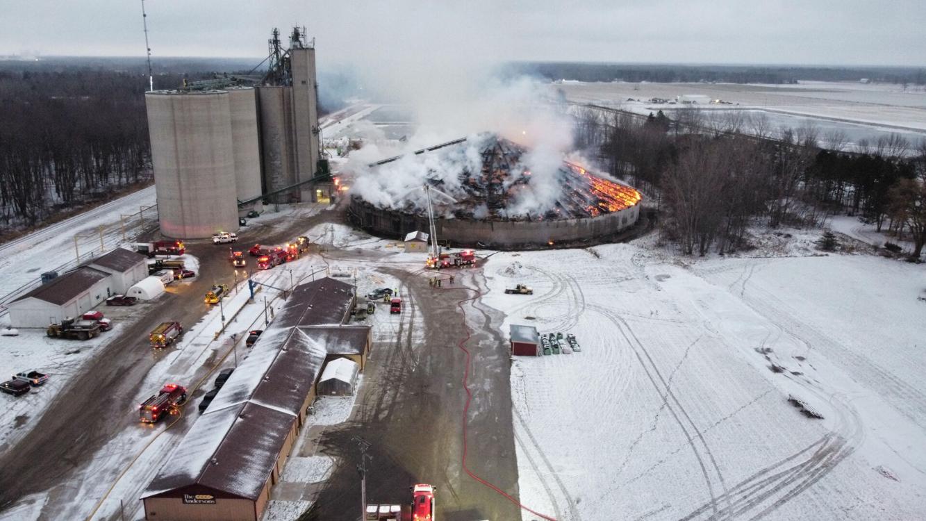 Fire at Andersons Grain Elevator