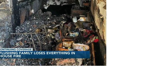 Flushing family loses everything in house fire - Vimarsana News