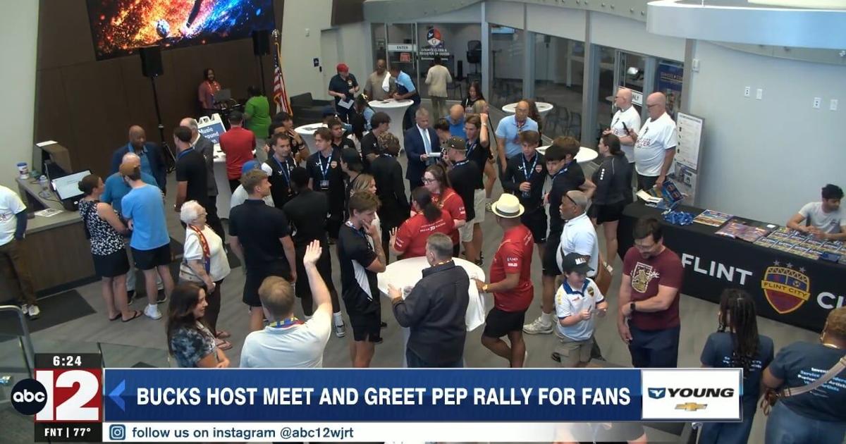 Flint City Bucks host meet and greet pep rally for fans