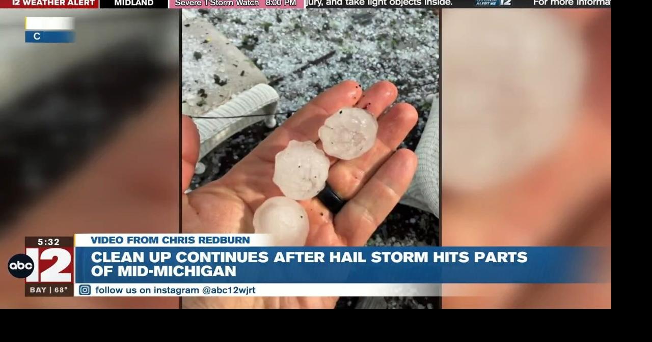 Storms cause severe hail damage | Video | abc12.com
