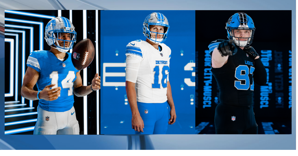Detroit Lions unveil new jerseys ahead of the 2024 season Sports abc12