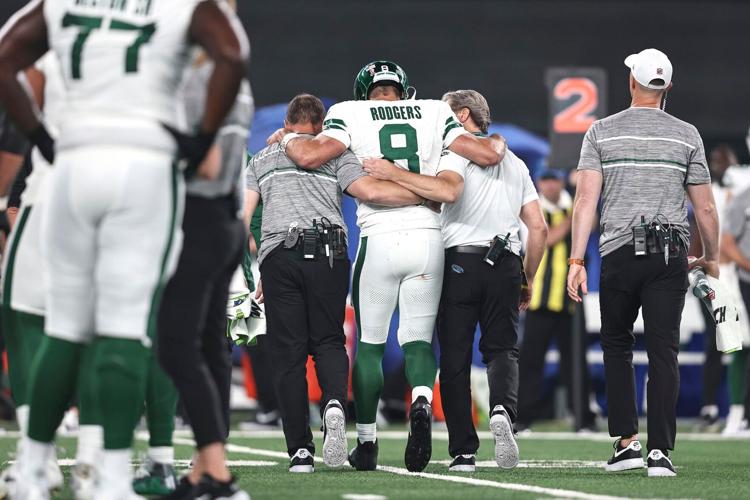 New York Jets QB Aaron Rodgers suffers season-ending Achilles