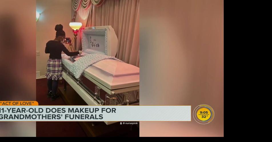 Act of Love 11yearold Flint girl does makeup for grandmas' funerals