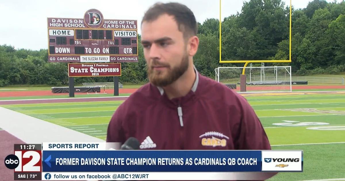 Former Davison state champion returns as Cardinals QB coach