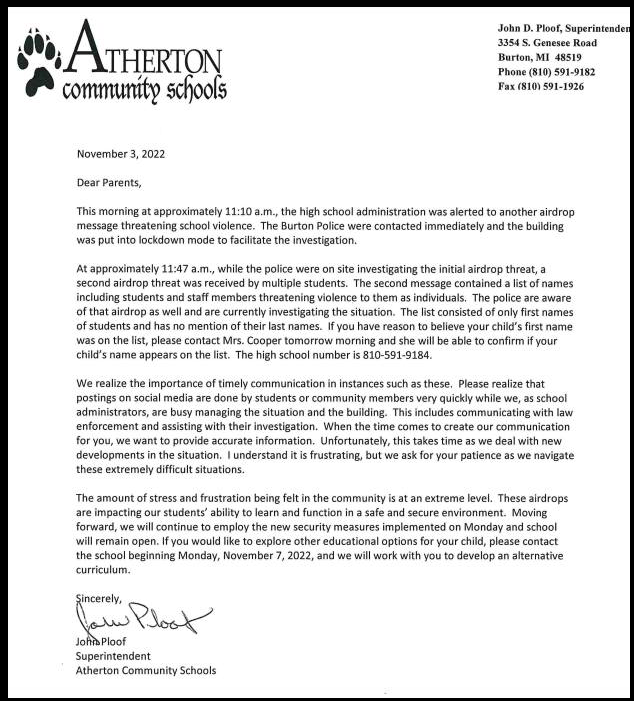 Parents frustrated after another threat at Atherton High School