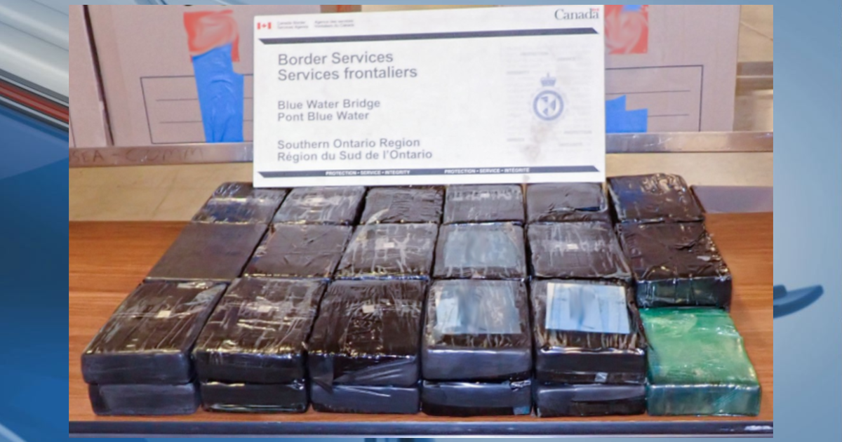 187 kilograms of cocaine recently seized at the Blue Water Bridge – abc12.com